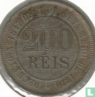 Brazil 200 réis 1889 (type 1) - Image 2