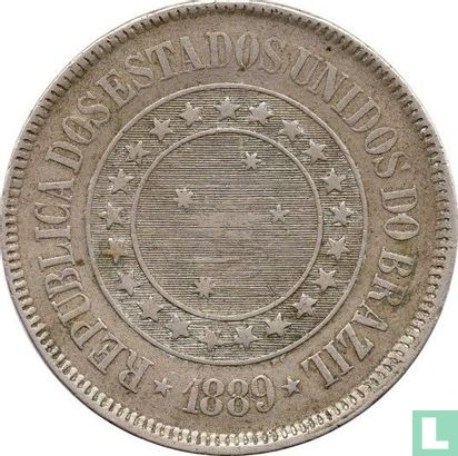 Brazil 200 réis 1889 (type 2) - Image 1