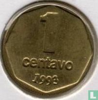 Argentina 1 centavo 1993 (aluminum-bronze - type 2) - Image 1