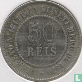 Brazil 50 réis1887 - Image 2
