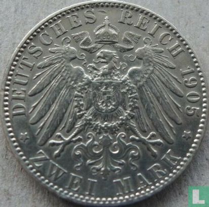 Sachsen-Albertine 2 Mark 1905 - Bild 1