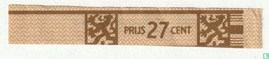 Prijs 27 cent - Willem II Sigarenfabrieken N.V. Valkenswaard - Afbeelding 1