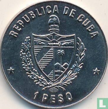 Cuba 1 peso 1990 "Across the sea to West" - Afbeelding 2