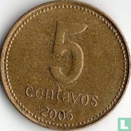 Argentinien 5 Centavo 2005 - Bild 1