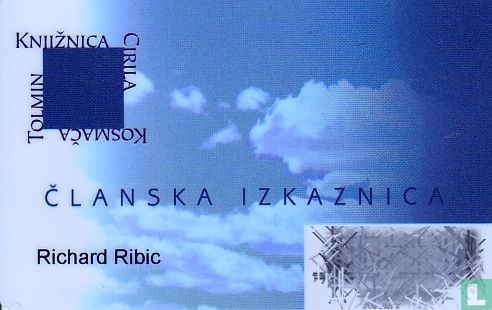 Library card Cirila-Kosmaca-Tolmin..