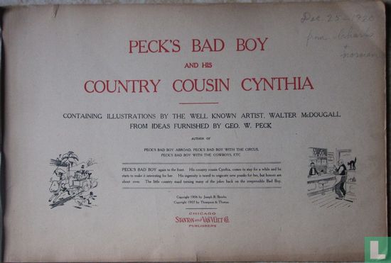 Peck's Bad Boy and His Country Cousin Cynthia - Image 2