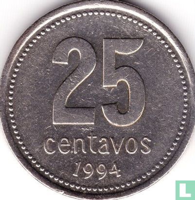 Argentina 25 centavos 1994 (type 1) - Image 1