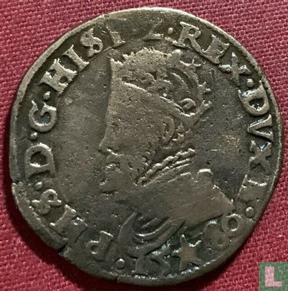 Brabant 1 liard 1586 (star) - Image 1