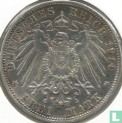 Beieren 3 mark 1914 - Afbeelding 1