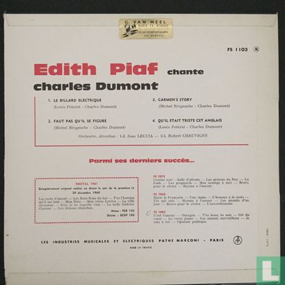 Quatre Chansons De Charles Dumont - Image 2
