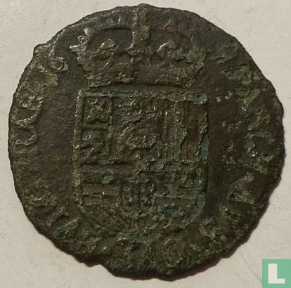Brabant 1 liard 1691 (Bruxelles - armoiries espagnoles) - Image 1