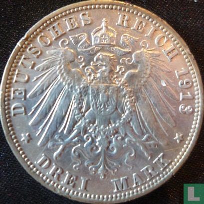 Bavaria 3 mark 1913 - Image 1