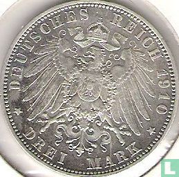 Bavaria 3 mark 1910 - Image 1