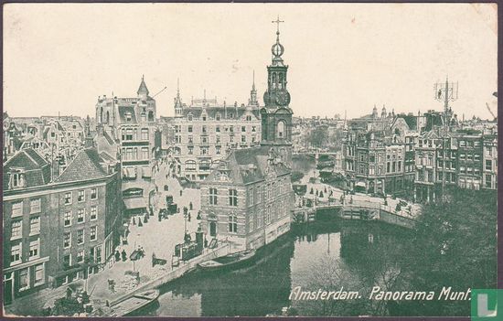 Amsterdam. Panorama Munt.
