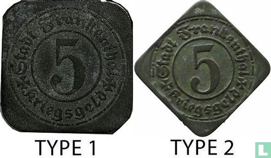 Frankenthal 5 pfennig 1917 (type 2) - Afbeelding 3