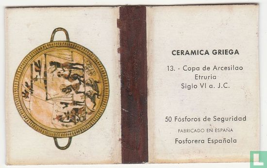 Copa de Arcesilao Etruria siglo VI a.J.C.