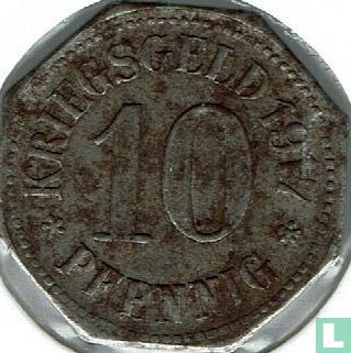 Wiesbaden 10 pfennig 1917 (20.1 mm) - Afbeelding 1