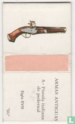 Pistola italiana de pedernal siglo XVIII - Afbeelding 1