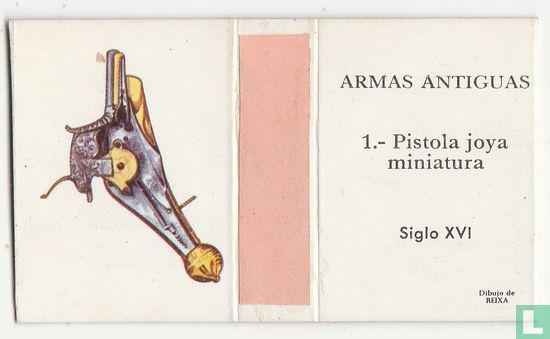 Pistola joya miniatura siglo XVI - Afbeelding 2