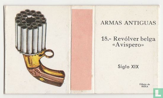 Revólver belga "Avispero" siglo XIX - Afbeelding 2