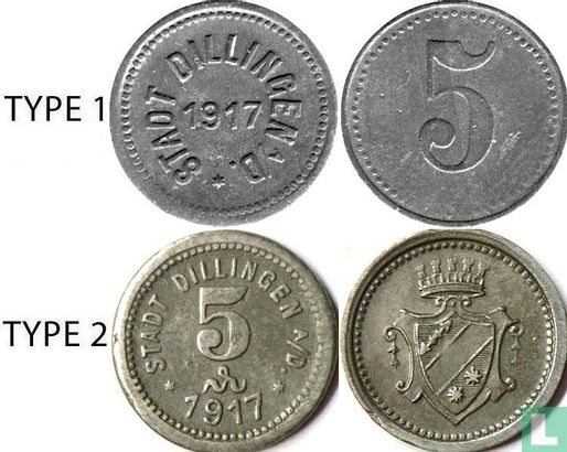 Dillingen 5 pfennig 1917 (type 2) - Image 3