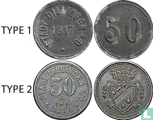 Dillingen 50 pfennig 1917 (type 2) - Afbeelding 3