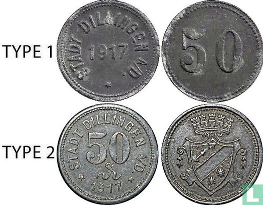 Dillingen 50 pfennig 1917 (type 1) - Afbeelding 3