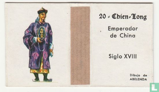 Chien-Long Emperador de China siglo XVIII