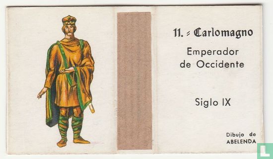 Carlomagno Emperador de Occidente siglo IX