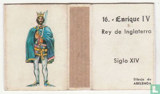 Enrique IV Rey de Inglaterra siglo XIV
