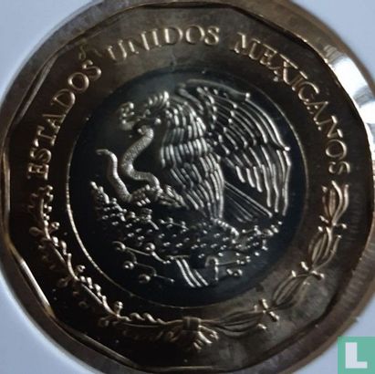 Mexico 20 pesos 2021 "500 years Fall of Mexico-Tenochtitlan" - Image 2