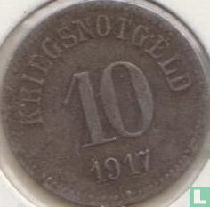 Fürth 10 pfennig 1917 (ijzer) - Afbeelding 1