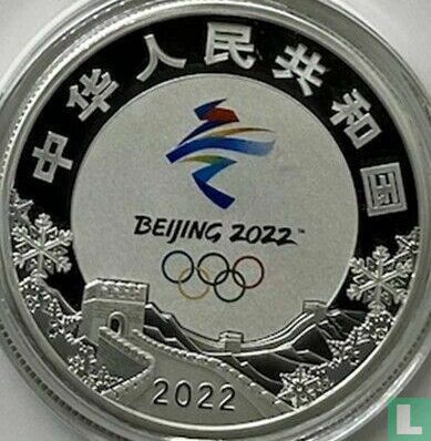 China 5 yuan 2022 (PROOF) "Winter Olympics in Beijing - Freestyle skiing" - Afbeelding 1