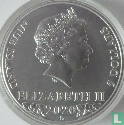 Niue 5 dollars 2020 (zilver) "Czech Lion" - Afbeelding 1
