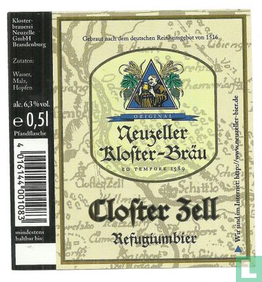 Neuzeller Kloster-Bräu Closter Zell