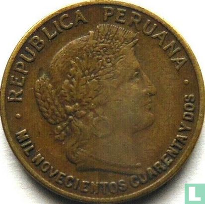 Peru 10 centavos 1942 (zonder S - type 1) - Afbeelding 1