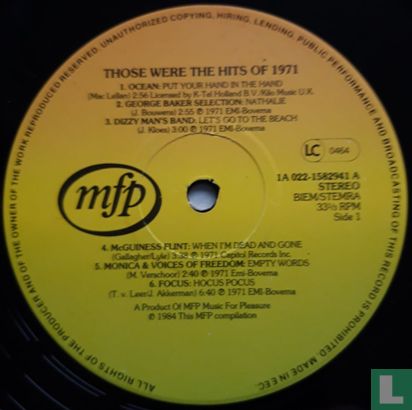 Those Were the Hits of 1971 - Image 3