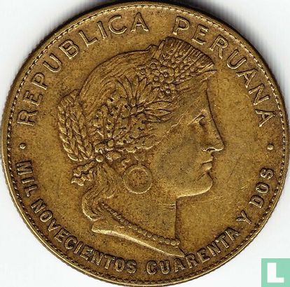 Peru 20 centavos 1942 (zonder S - type 1) - Afbeelding 1