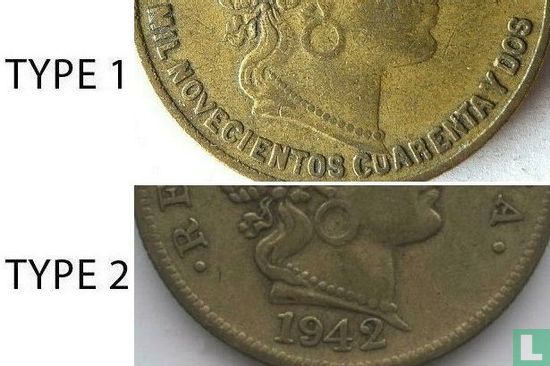 Peru 20 centavos 1942 (zonder S - type 1) - Afbeelding 3