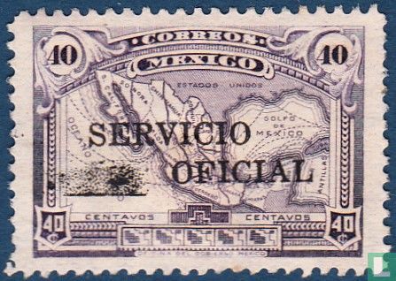 Kaart van Mexico, Servicio Oficial