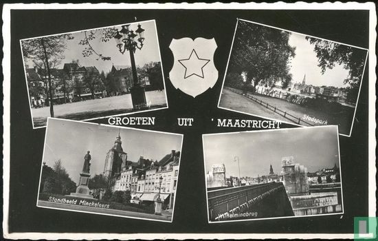 Maastricht 4 stadsgezichten meerluik  - Afbeelding 1