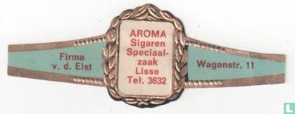 Aroma Sigaren Speciaalzaak Lisse Tel. 3632 - Firma v. d. Elst - Wagenstr. 11 - Afbeelding 1
