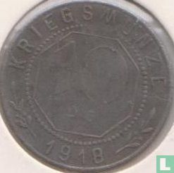 Welzheim 10 pfennig 1918 - Afbeelding 1
