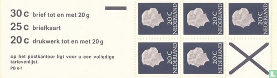 Stamp booklet 6fFp
