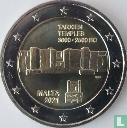 Malta 2 euro 2021 (zonder muntteken) "Tarxien temples" - Afbeelding 1
