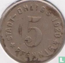 Ohligs 5 pfennig 1920 - Afbeelding 1