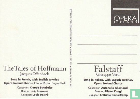 Opera Ireland - The Tales of Hoffmann / Falstaff - Image 2