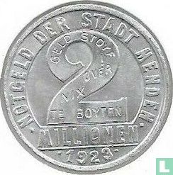Menden 2 millions mark 1923 - Image 1
