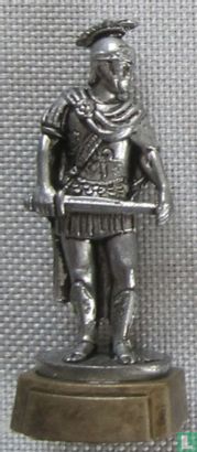 Praetor with finely chiselled body-armour and red cloak - Image 1