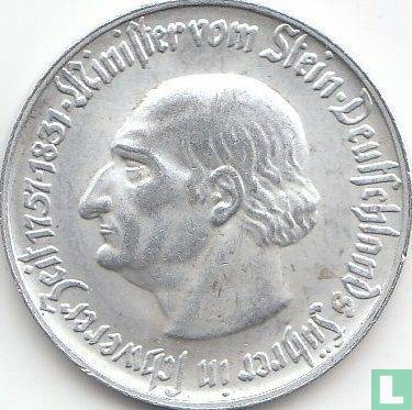 Westfalen 5 Mark 1921 "Freiherr vom Stein" - Bild 2